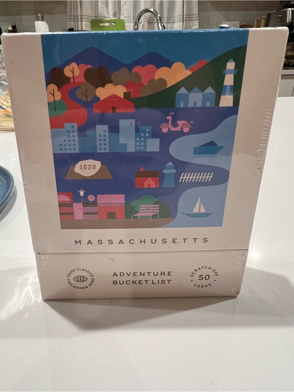 Massachusetts Adventure Bucket List Scratch-Off Cards RIO